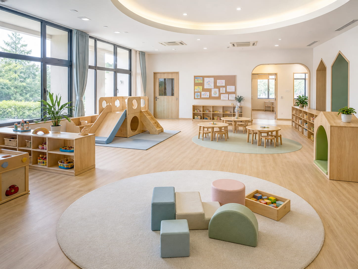 保育園・幼稚園の安心感ある空間ケアのイメージ